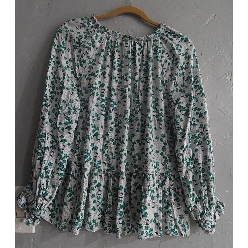 Loft Tops Blouse Women's L, 100% Rayón, 20 Inch Of Armp To Armp - Picture 5 of 11